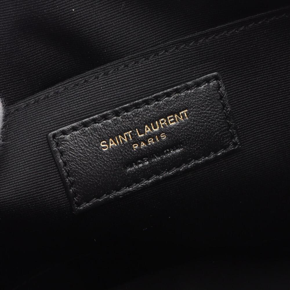 Saint Laurent LOU Monogram Camera Bag Shoulder Leather Black - Picture 4 of 6